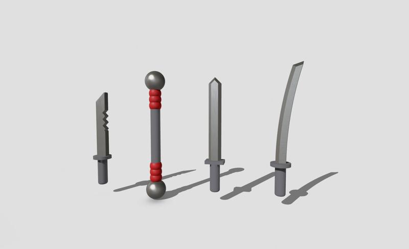 L.E.G.O. Swords set of 4 2.0
