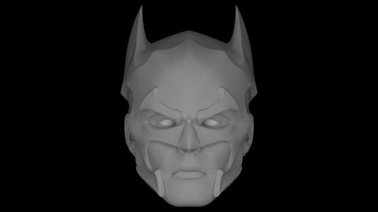 BATMAN DARK KNIGHTS OF STEEL HEAD SCULPT