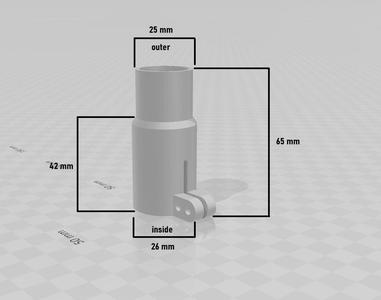 Hopper Adapter length