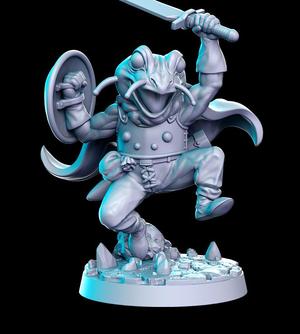 Toadin - Battle toad - 32mm - DnD