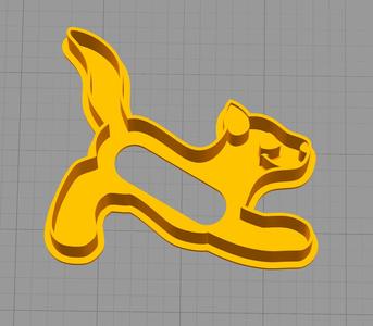 Puffy Paws Inflatable Wolf Cookie Cutter