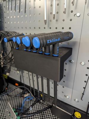 T Handle metric hex wall mounted block