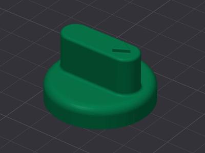 Motorhome Refrigerator Knobs 8mm Shaft