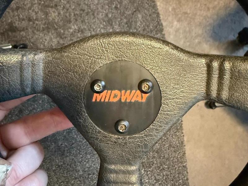 Midway steering wheel emblem For Cruis'n Arcades