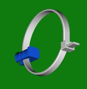 Zip Tie To Hole Adapter -  Customizable in Slicer