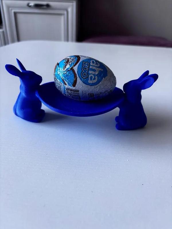 Easter bunnies plate   