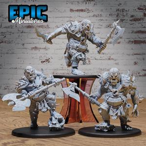Bugbear Raider Set ‧ DnD Miniature ‧ Tabletop Miniatures ‧ Gaming Monster ‧ 3D Model ‧ RPG ‧ DnDminis ‧ STL FILE