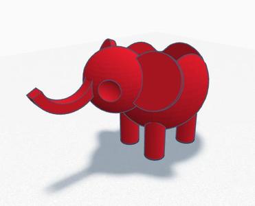 Elephant plant pot