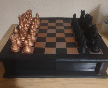 Chessboard Platform With Drawers