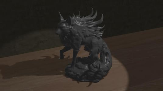 Wolf Decor Figurine   
