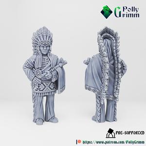 Tabletop historic miniature. Wild west set. Native American Leader chief