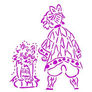 Demon slayer stencil 13
