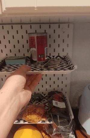 Skadis Biltema tray shelf   