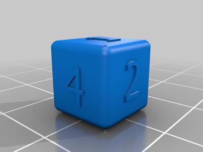 Numbered die