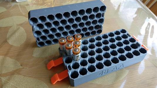 Box/Tray for 48 AA Batteries