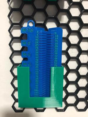 Holder for screw measure tool   