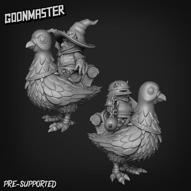 Pigeon Mount and Owl Riders