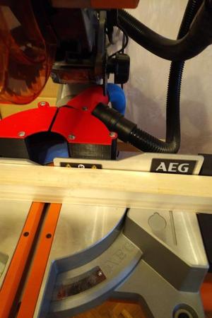 AEG 254L mitre saw dust removal system