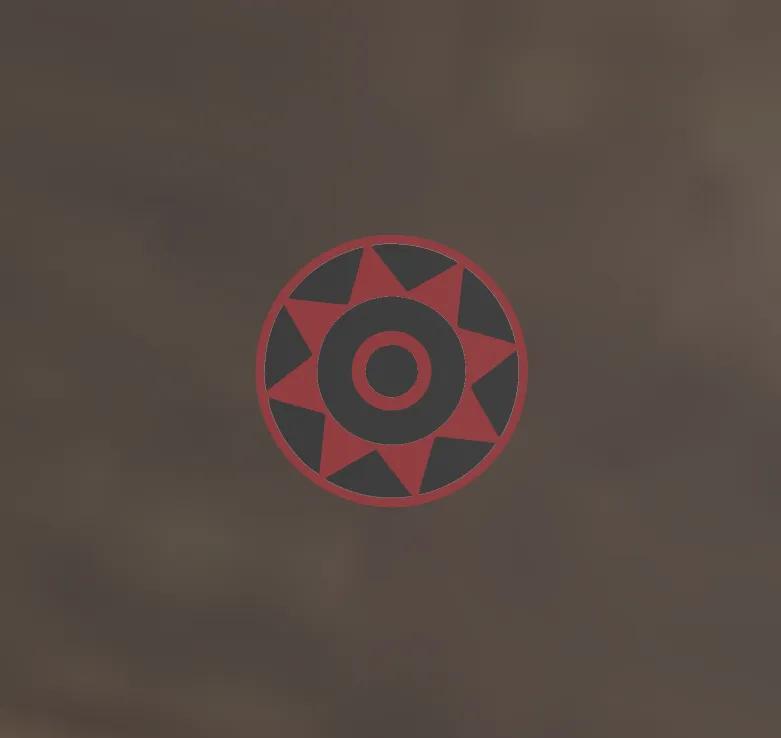 posavasos /  coaster pintadera canaria   