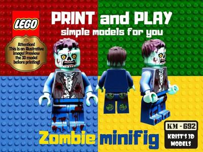 lego zombie minifig   