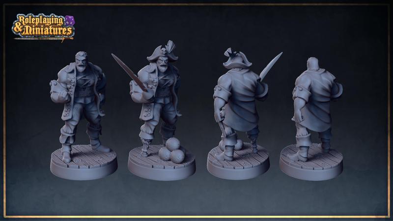 Jacked pirate captain