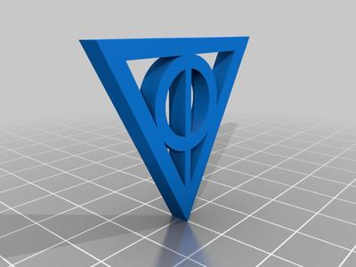 QR Code Cap Ender 3V2 with Deathly Hallows inset and insert