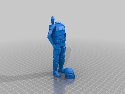low poly Boba Fett REMIX