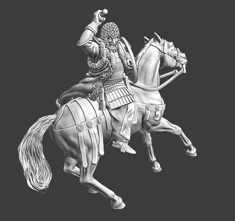 Novgorod mounted Prince with coif