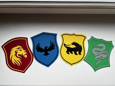 Harry Potter Houses Logos - Easy Multicolor Print