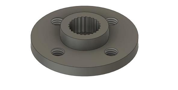 Servo horn round for 55G Servo (25T spline) 