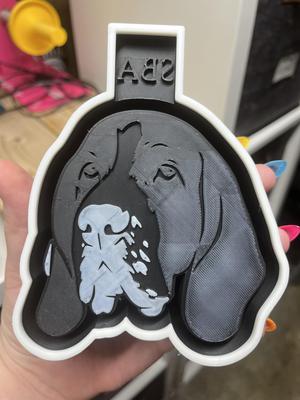 Basset Hound Freshie Mold - 3D Model Mold Box for Silicone Freshie Moulds