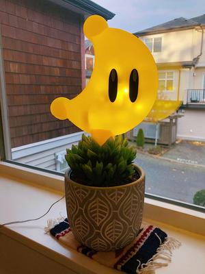 Power Moon Christmas Tree Topper and Night Light