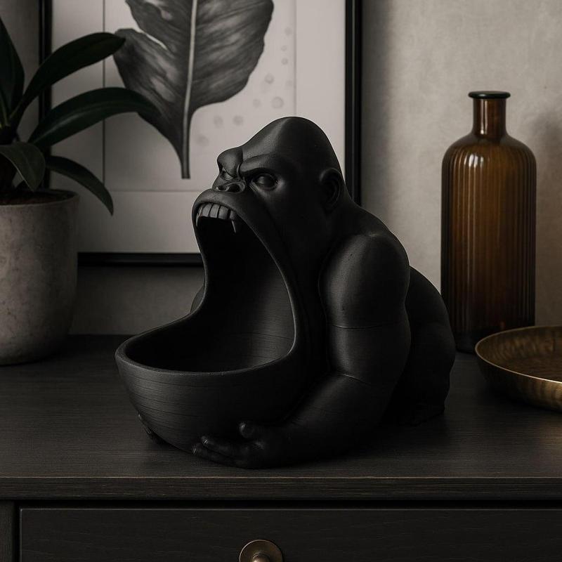 Gorilla Shaped Bowl Holder
