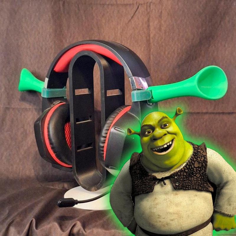 Shrek ears for headphones