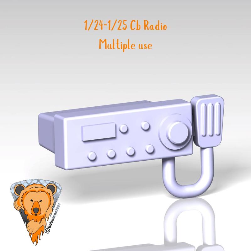 1/24 1/25 CB RADIO, TRUCK, LORRY, FREIGHTER, RIG, AMBULANCE, POLICE, FIREFIGHTER, INTERIOR, UPGRADE