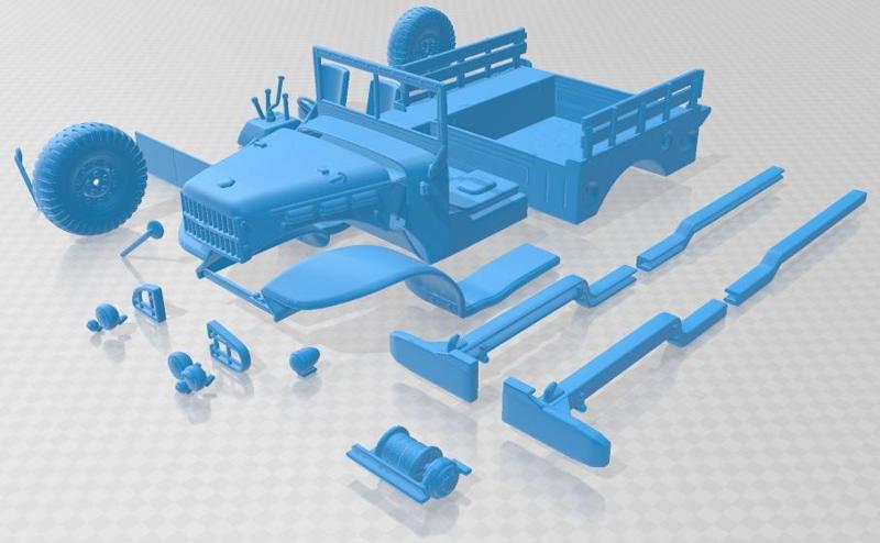 Dodge WC-52 1942 Printable Truck