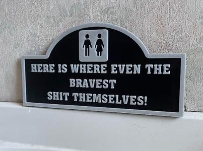 Funny Toilet Sign