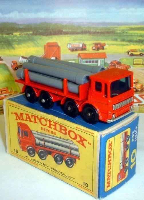 Lesney Matchbox 10d Leyland Pipe Truck Pipes