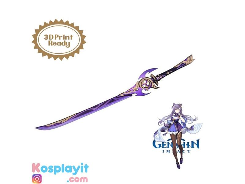 Genshin Impact - Mistsplitter Reforged - Digital 3D Model Files - Keqing Cosplay