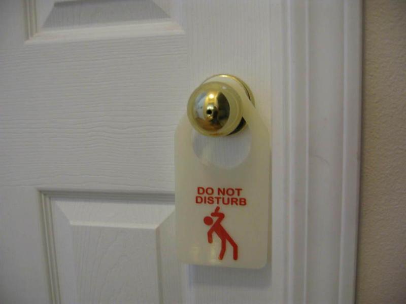 DO NOT DISTURB door hanger