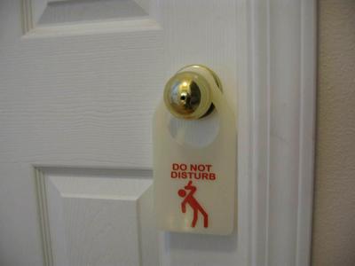 DO NOT DISTURB door hanger