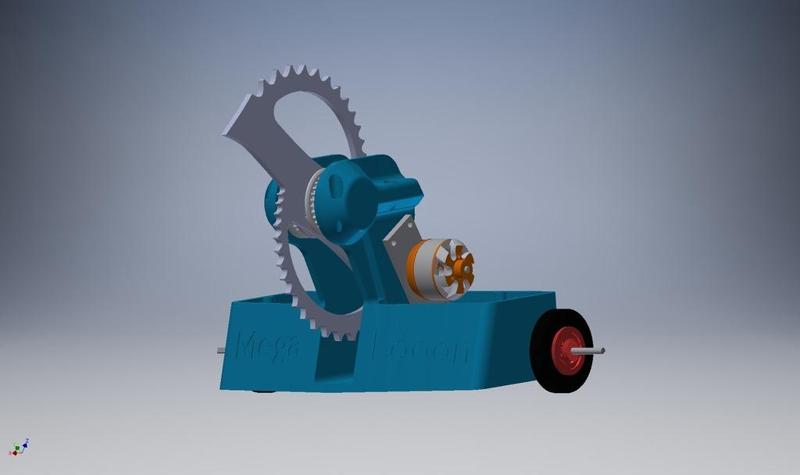 3D Printed Verticle Disc Spinner Combat Robot