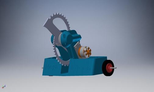 3D Printed Verticle Disc Spinner Combat Robot