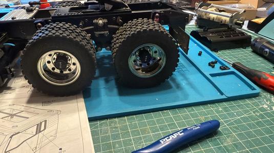 Wheel hub cover for Tamiya truck MAN TGX 1:14
