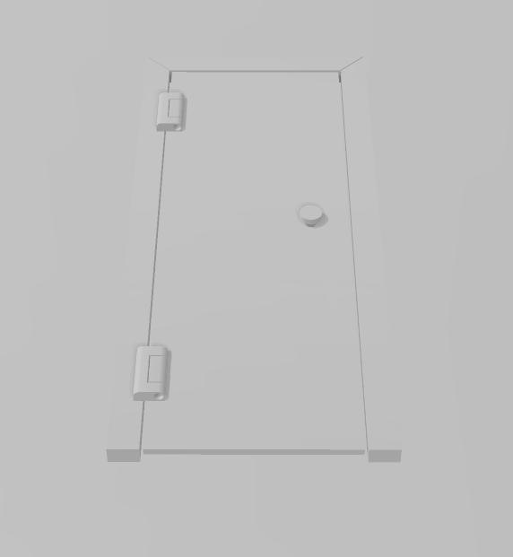 Tür Diorama 1/18 1:18 mit Zarge Workshop Door Scale