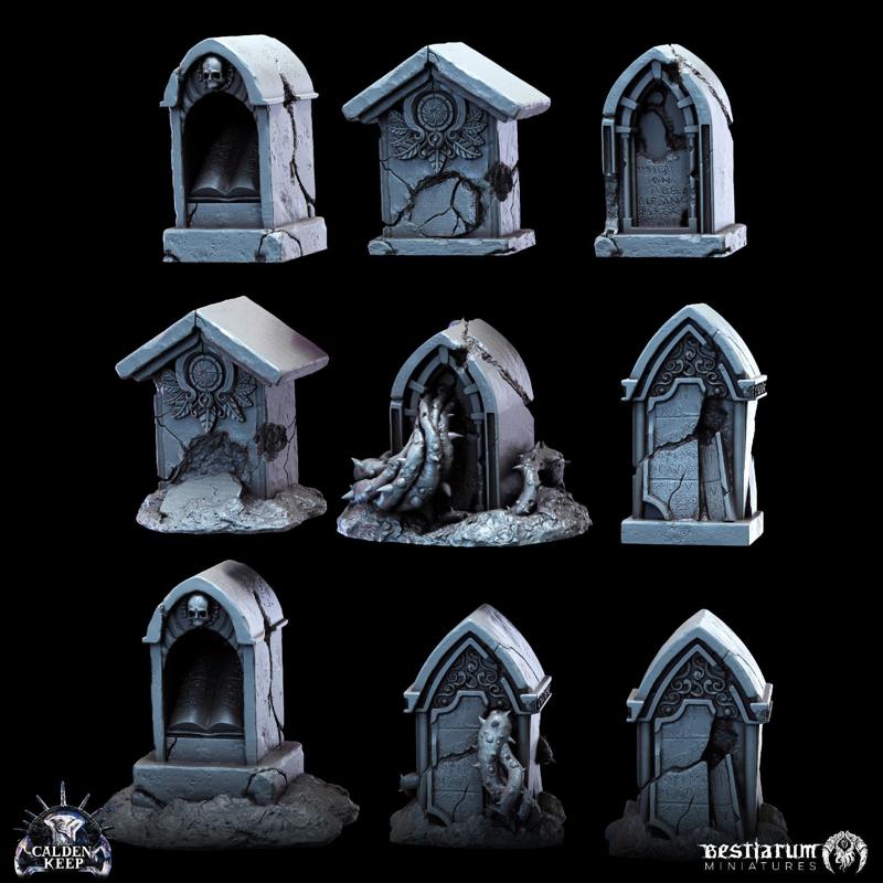 Gravestones x9