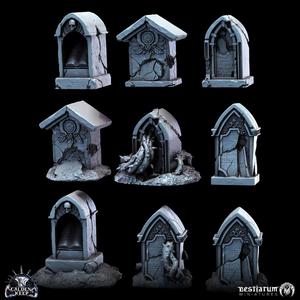 Gravestones x9