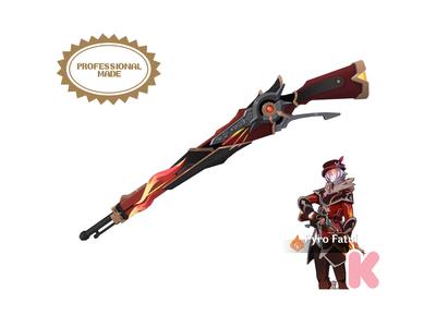 Genshin Impact - Fatui Skirmisher Pyroslinger Bracer Gun - Digital 3D Model Files - Genshin Impact Cosplay - Fatui Skirmisher Pyroslinger Bracer Gun Cosplay