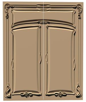 Doors with curls, flowers and leaves for milling on a CNC machine