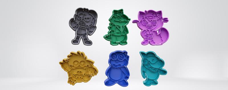 Ryan's World cookie cutter pack 2